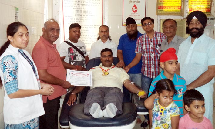 20th Unit of Blood Donated by Mr. Shobhan Rattan