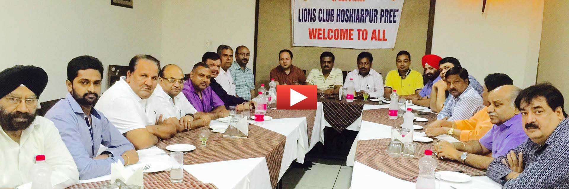 Lions Club Hoshiarpur Preet organised a meeting