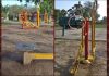 रेलवे मंडी खेल मैदान में लगे ओपन जिम को सर्विस की दरकार