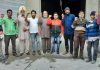 भाजपा कार्यकर्ताओं ने आम आदमी पार्टी के खि़लाफ़ किया रोष प्रदर्शन