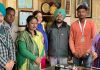 यूनिवर्सिटी मुकाबलों में रजत पदक विजेताओं को किया सम्मानित