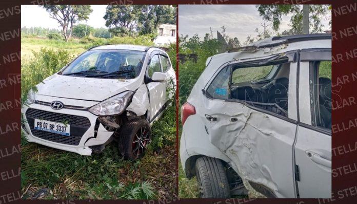 accident goldy car at chohal