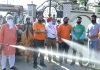 कोरोना से बचाव हेतु सेठ नवदीप ने गांव सलवाड़ा में करवाई स्प्रे