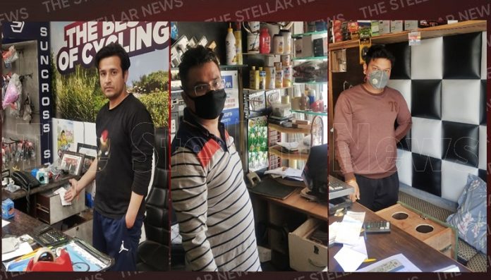 theft in three shops