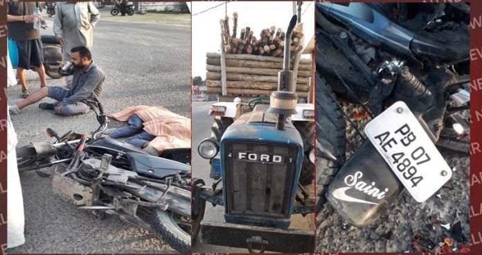 accident at naloyian chowk jarbadiwal harjinder died