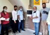 बाली अस्पताल में फिजीकल कॉनटेक्ट-लैस डिस्पैंसर मशीन’ का कलाकार नीटू पंधेर ने किया उदघाटन