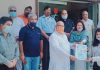 आल इंडिया मानवाधिकार कमेटी ने अविनाश खन्ना को किया सम्मानित