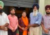 भाजपा ने नवनियुक्त मंडल प्रधान अमित तलवाड़ को किया सम्मानित