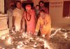 रूद्राभिषेक महायज्ञ के समापन पर्व पर किए गए 11 हज़ार दीपक प्रज्वलित