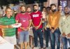 सरुप नगर निवासियों ने लड्डू बांटकर मनाई मंदिर शिलान्यास की खुशी