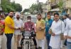 यूथ कांग्रेस ने पौधे बांट मनाया स्व. राजीव गांधी का जन्मदिन