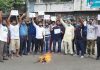 बीटीएफ ने पोस्ट मैट्रिक स्कीम संबंधी फूंका पंजाब सरकार का पुतला
