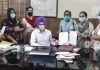 आंगनबाड़ी वर्कर यूनियन ने मांगों के संबंध में किया रोष प्रदर्शन, एसडीएम को सौंपा मांगपत्र