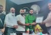 डा. भीमराव अंबेडकर यूथ संस्था ने एडीसी विनोद कुमार को किया सम्मानित