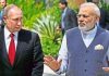प्रधानमंत्री व रूस के राष्ट्रपति ने ‘विशेषाधिकार प्राप्त रणनीतिक साझेदारी’ को और सशक्त करने की दोहराई प्रतिबद्धता