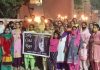 महिला मोर्चा ने कैंडल मार्च निकाल दी टांडा की बेटी को श्रद्धांजलि