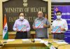 खन्ना की लिखी पुस्तक “इनिशिएटिव्स एक पहल” का डा. हर्षवर्धन ने किया विमोचन