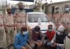 नाभा का देबू, कैथल का परगट, वीभर का काला और टांडा का मागरा एक किलो अफीम सहित गिरफ्तार