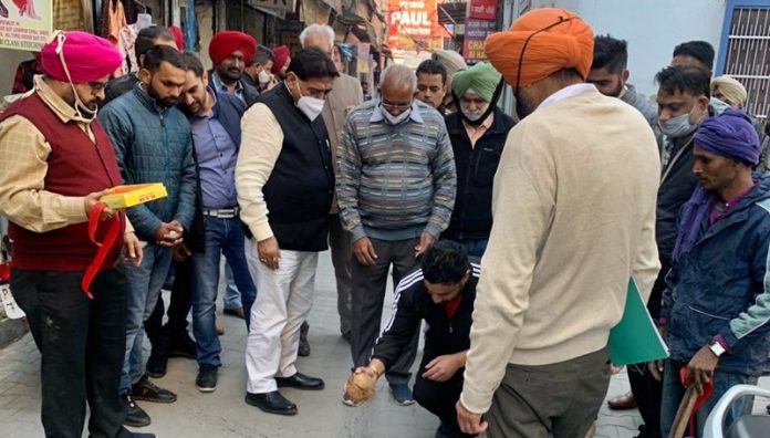 jagatpura-street-work-starts-arora-mohit-saini-gappa-hoshiarpur