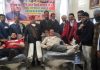 जिला भाजपा ने पूर्व प्रधानमंत्री वाजपेयी को समर्पित लगाया रक्तदान कैम्प