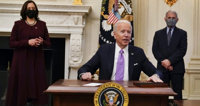 Joe Biden, Kamala Harris, Anthony Fauci