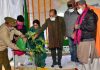 CM Thakur being gifted a ‘Tulsi’ plant by Rakesh Pathania on his birthday