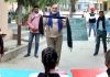 बहुरंग कला मंच होशियारपुर ने जल संरक्षण विषय पर नुक्कड़ नाटक ’पहिलां पानी जियो है’ किया पेश