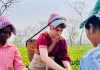 Priyanka plucks tea leaves to symbolize Congress’s harvest