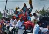 महाशिवरात्रि के उपलक्ष्य में गांव फंबिया में निकाली भव्य शोभायात्रा