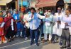 आम आदमी पार्टी ने बिजली बिलों के खिलाफ किया रोष प्रदर्शन