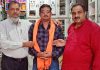 गिरीश को भाजपा मैडिकल सैल कनवीनर बनने पर किया सम्मानित