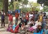 सफाई कर्मियों ने हड़ताल दौरान की राज्य सरकार के खिलाफ नारेबाजी