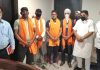 सुंदर शाम अरोड़ा की ओर से 100 प्रतिशत टीकाकरण के लिए गांव ठरोली की पंचायत का सम्मान