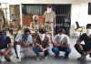 पुलिस ने हुक्का बार में छापेमारी करके 5 आरोपियों को किया काबू, तंबाकू युक्त सामान किया बरामद