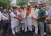 कैबिनेट मंत्री ने गांव नंदन में आठ लाख की लागत से सडक़ के निर्माण कार्य की करवाई शुरुआत