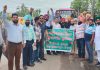 पंजाब यू.टी कर्मचारियों और पैंशनर्स फ्रंट मुकेरियां व दसूहा इकाई से भारी जत्था पटियाला के लिए रवाना