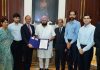 PUNJAB CM HANDS OVER 17-ACRE LAND ALLOTMENT LETTER TO JK GROUP TO SET UP UNIT IN LUDHIANA CYCLE VALLEY