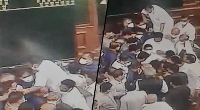 Ruckus in parliament
