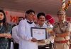 स्वतंत्रता दिवस समारोह में प्रमोद शर्मा को मिला सम्मान