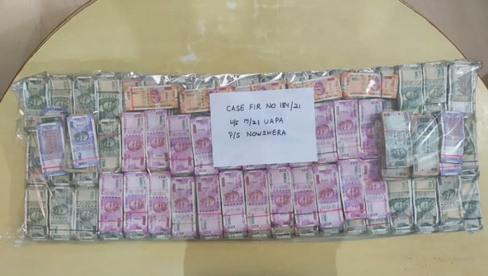 seazed-money-rajouri-police-india-army-J&K