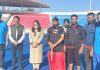 CM CHANNI PRACTICED AS HOCKEY GOALKEEPER IN MOHALI STADIUM