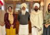 डेरा ब्यास के मुखी बाबा गुरिन्दर सिंह ढिल्लों द्वारा मुख्यमंत्री के साथ मुलाकात