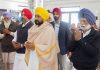 CM CHANNI INAUGURATES STATUE OF BABA MAHARAJ SINGH JI AT VILLAGE RABBON UCHI