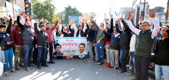 jimpa-welcome-kejriwal-hoshiarpur-punjab