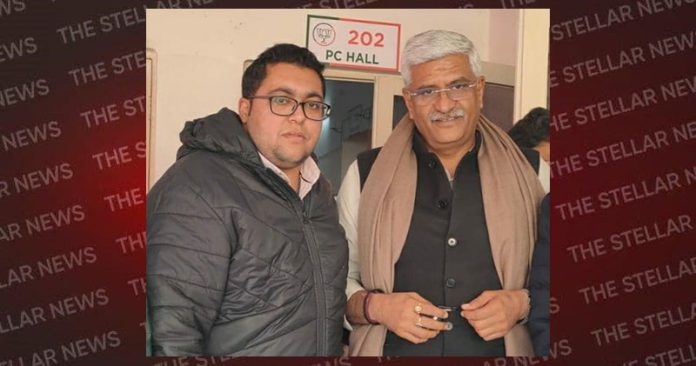 piyush goyal with gajender singh shekhawat