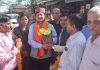 हमीरपुर में पहुंचने पर डॉ. सिकंदर कुमार का शानदार स्वागत