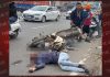 ट्रक की चपेट में आने से स्कूटी सवार व्यक्ति की मौत