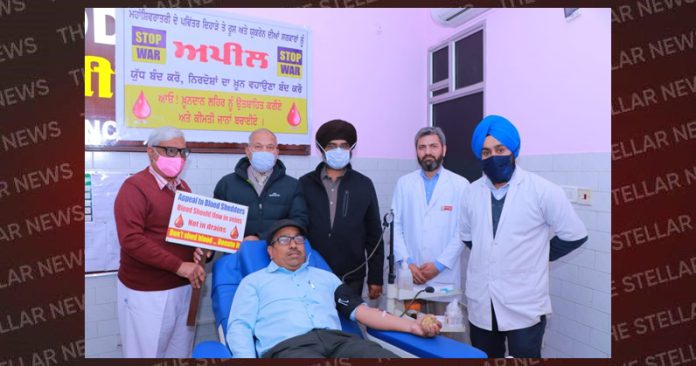 donete blood in camp at hoshiarpur