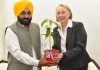BRITISH DEPUTY HIGH COMMISSIONER CAROLINE ROWETT CALLS ON BHAGWANT MANN