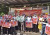 Protest against privatisation of public assets in jammu